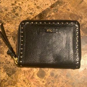 Foley + Corinna Black Bifold Zip Wallet